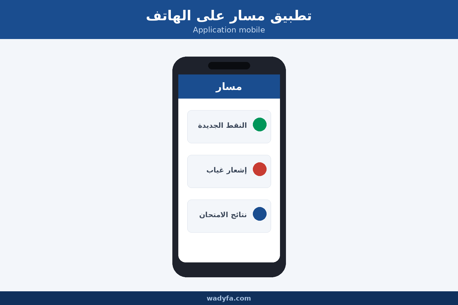 تطبيق مسار الرسمي على الهاتف